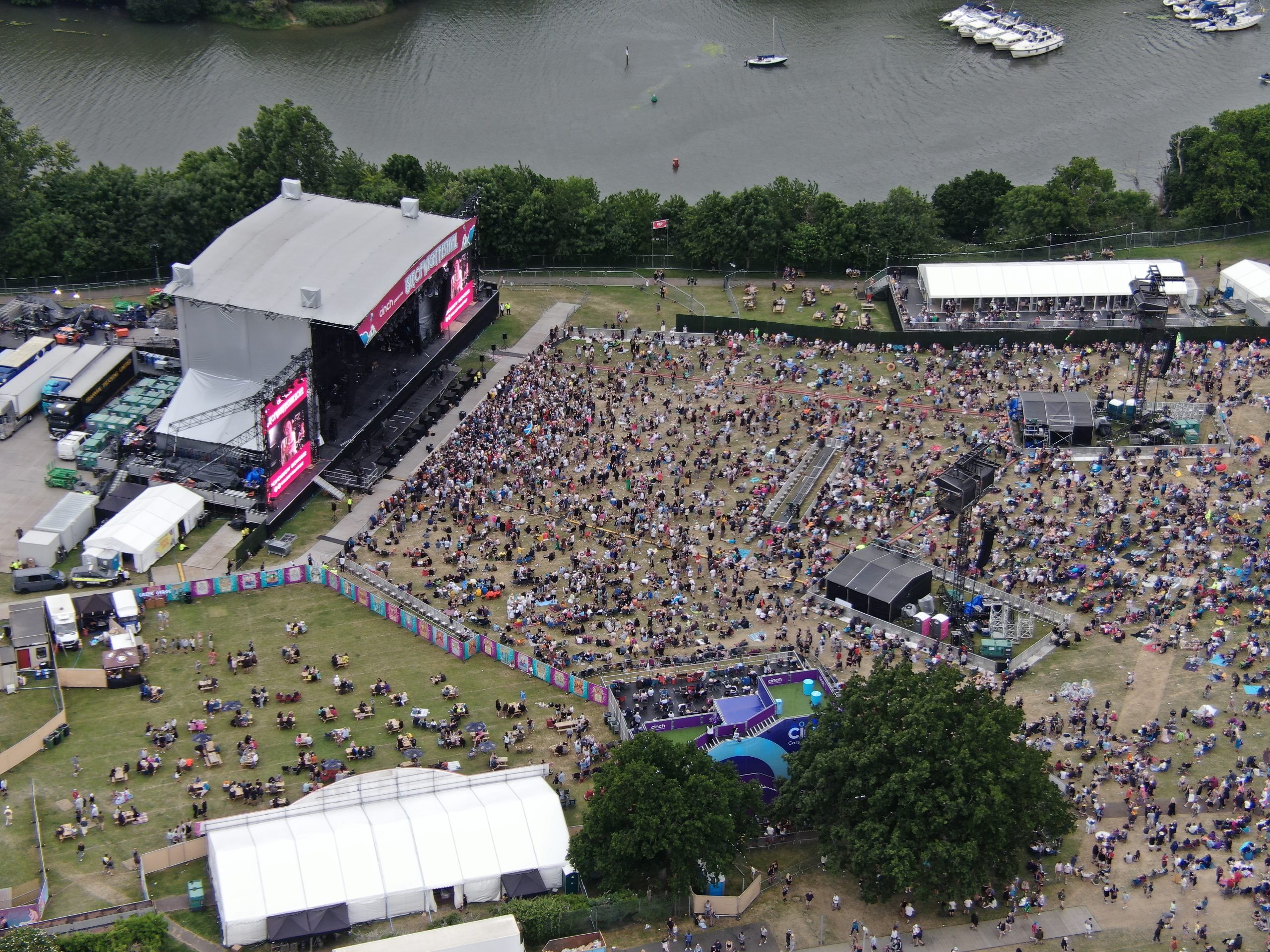 Isle of Wight Festival overhead image